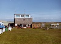  - Former RAF Control Tower built in 1941 and still in use. Spring sunshine, probably May 2001. - by Roger Winser