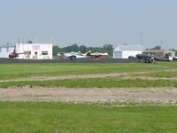  @ Hardin County Airport - Busy ramp on a Saturday morning at Kenton, Ohio - by Bob Simmermon