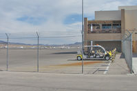  - The ramp and terminal building at Henderson executive.  The Landings Restaurant is in the top right of the photo - good food and an open air , elevated view of the ramp - by Terry Fletcher