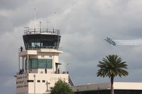  - Blue Angels about to pull a Top Gun on the tower - by Florida Metal