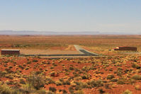  @ Monument Valley Airport - The sparse ramp and basic facilities for anyone using Monument Valley Airport - by Terry Fletcher