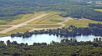  @ Dillant-hopkins Airport - Looking west from North Swanzey to Wilson Pond and Dillant-Hopkins Airport. Altitude 2,000 feet. - by Ron Yantiss