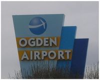  - Sign on the west side of the airport. - by Jay D Flitton