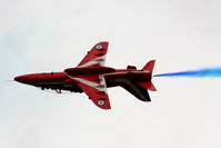  - Red Arrow's displaying at the Cotswold Airshow - by Chris Hall