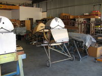  - Joe Krybus's Bucker Shop-Jungmeister fuselage in build - by Doug Robertson