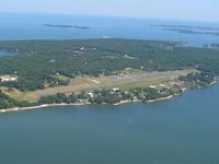  @ Put In Bay Airport - Looking NW on L downwind for 21. - by Bob Simmermon