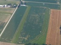  - Looking south at an uncharted farm strip (N-S runway) on Co. Rc. 294 east of Vickery, Ohio - by Bob Simmermon