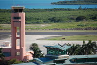  @ VC Bird International Airport - V.C. Bird Tower next to the top of the Sticky Wicket Restaurant and Pitch. Taken from the Stanford Antigua Observation Tower - by Oliver Porter