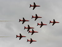  - Red Arrows in Shuttle formation - by Chris Hall