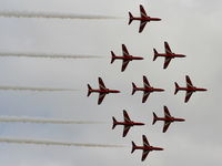  - Red Arrows in Diamond formation - by Chris Hall