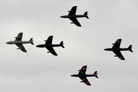  - Hunter's displaying at the Cotswold Airshow - by Chris Hall
