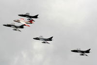  - Hunter's displaying at the Cotswold Airshow - by Chris Hall