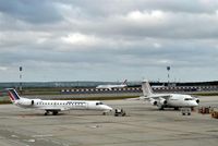  - View over apron at Terminal 4 to runway 08/26L - by Holger Zengler