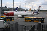  - Norwegian route DY1550 to Budapest (BUD) is ready for push back from Gate 39 at Oslo Airport Gardermoen (OSL) - by Samuel Gombos