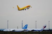  - The yellow and the blues - a view from GAT to Cargo Center - by Holger Zengler