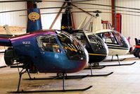  - R22's in the Heli Air hangar at Wellesbourne Mountford.
From front to rear, G-ZAPY, G-OSAZ and G-JHEW - by Chris Hall
