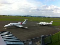  - D-IEFA, OE-FHL Bayreuth Airport - by flythomas