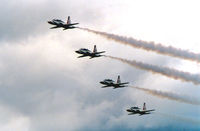  - USAF Thunderbirds T-38's at Carswell AFB - by Zane Adams