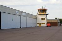  @ EDRJ - Saarlouis Düren Tower, Hangars and part of the apron - by Friedrich Becker