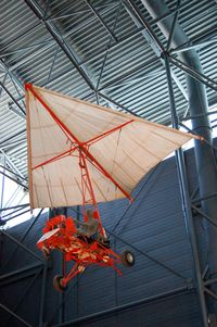  - Gemini Paraglider Research Vehicle 1-A with wing at the Steven F. Udvar-Hazy Center, Smithsonian National Air and Space Museum, Chantilly, VA - by scotch-canadian