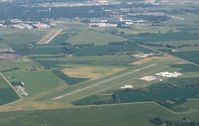  - Willmar's John Rice Field/Willmar Municipal Airport from 4500'. In the distance you can see the old John Rice Field (ILL/KILL). - by Kreg Anderson
