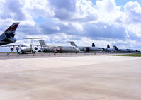  - BAe 146 and Fokker F27's in storage at Kemble - by Chris Hall