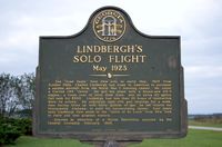  - Lindbergh's Solo Flight Marker at Jimmy Carter Rrgional Airport (Souther Field Airport), Americus, GA - by scotch-canadian