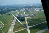  - Air Force Museum resting on closed Wright Field with Patterson Field at the top of the photo.

Shot from NC9119. - by Allen M. Schultheiss