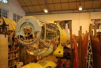  - Spitfire under restoration at Shuttleworth. - by Graham Reeve