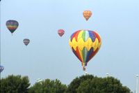  - Balloon flight in the morning at the Dayton Air Show - by Glenn E. Chatfield
