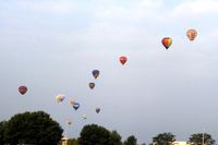  - Balloon flight in the morning at the Dayton Air Show - by Glenn E. Chatfield