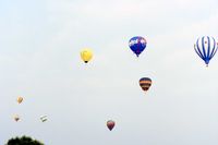  - Balloon flight in the morning at the Dayton Air Show - by Glenn E. Chatfield