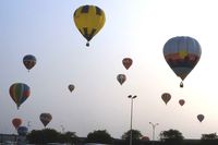  - Balloon flight in the morning at the Dayton Air Show - by Glenn E. Chatfield