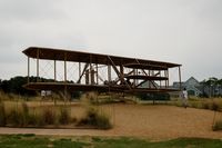  - 1903 Wright Flyer Sculpture at the Wright Brothers National Memorial, Kill Devil Hills, NC - by scotch-canadian