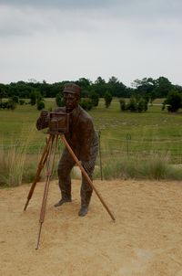  - Sculpture of John Daniels at the Wright Brothers National Memorial, Kill Devil Hills, NC - by scotch-canadian