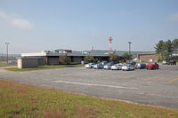  @ Dillant-hopkins Airport - Terminal and parking area at Dillant-Hopkins Airport, Keene, NH - by Ron Yantiss
