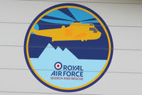  - at the entrance to the Royal Air Force Search & Rescue hangar  - by Chris Hall