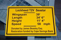  - Information Sign for the Lockheed T2V Seastar at the Naval Air Station Wildwood Aviation Museum, Cape May County Airport, Wildwood, NJ - by scotch-canadian