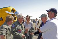  - Gerry, Dick, and Jack during a pilots de-briefing after the formation flight to Boulder from Centennial (KAPA)This is a very classy group of Pilots, who do things right when coordinating formation flights - by John Little