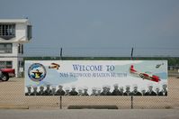  - Welcome Sign at the Naval Air Station Wildwood Aviation Museum, Cape May County Airport, Wildwood, NJ - by scotch-canadian