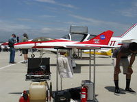  - NASA/Vista Ford RC JET, this radio-controlled pure jet gave a demo, flying higher & faster than a screaming, scalded cat-but I was unable to get a reproducible photo-too tiny an image. Note: Fire extinguisher - by Doug Robertson