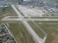  - A view of runway 8-26 from the air.  - by Ted Ziemba