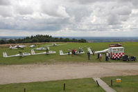  - Lining up for launch. Sutton Bank, N Yorks August 2011. - by Malcolm Clarke