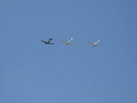  - Three North American AT-6s in formation flight-2011 'Wings Over Camarillo' Airshow. The two light colored aircraft are from The Condor Squadron - by Doug Robertson