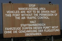  - Warning sign from Weeze Airport, Germany, EDLV/ NRN - by Air-Micha