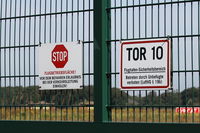  - Warning sign from Weeze Airport, Germany, EDLV/ NRN - by Air-Micha