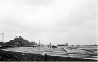  - Melsbroek civil airportbuilding.1958.
View on the tarmac. - by Robert Roggeman