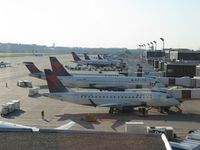  - A view of Concourse C from the observation deck. - by Kreg Anderson