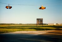  - Entrance Drive and Sign at McKeller-Sipes Regional Airport, Jackson, TN - May 1990 - by scotch-canadian