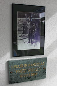  - Memorial plaque to the first flight at the Airport Bonn-Hangelar, Germany, EDKB/ BNJ - by Air-Micha